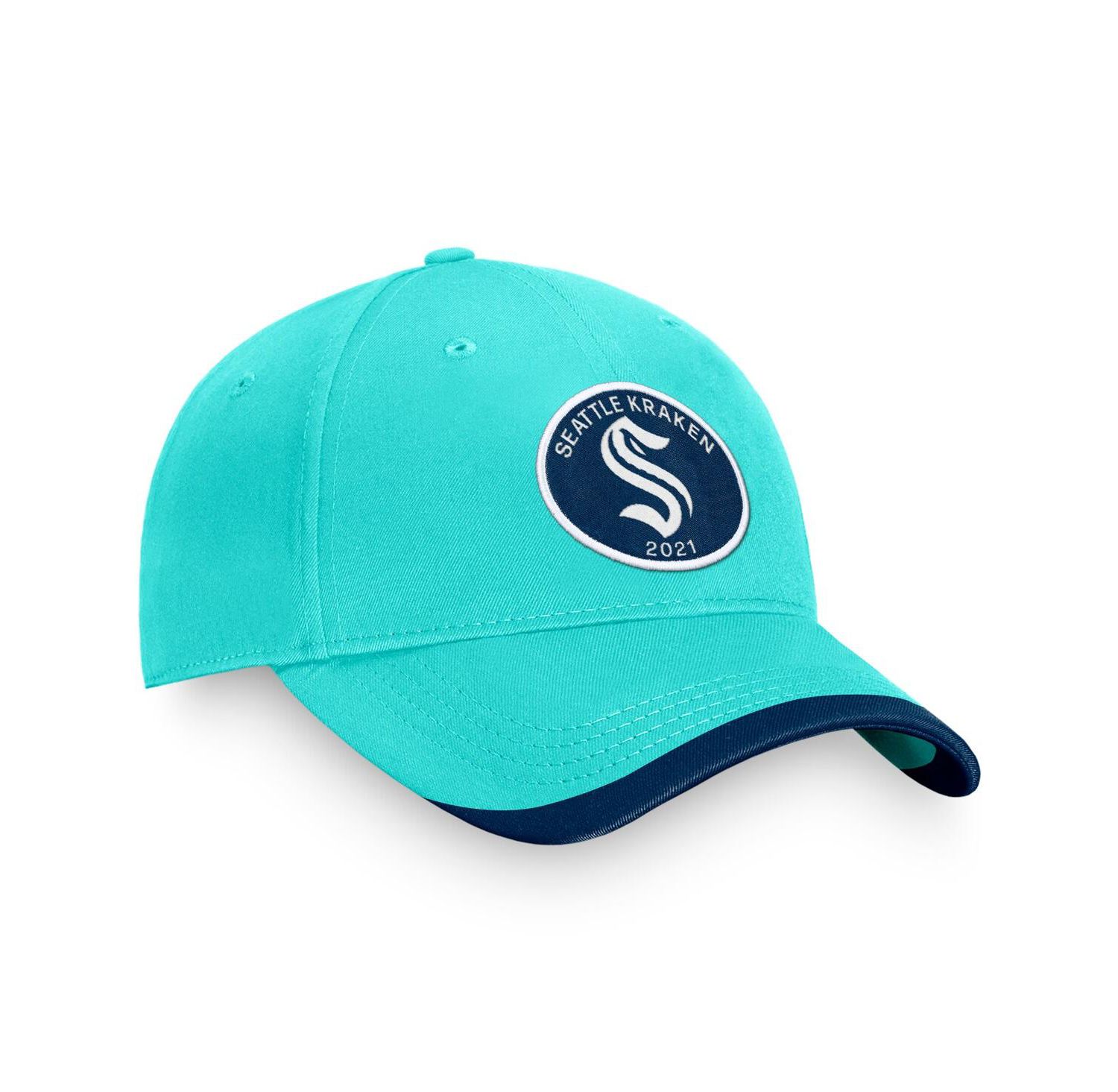 Branded Men's Light Blue Seattle Kraken Fundamental Adjustable Hat