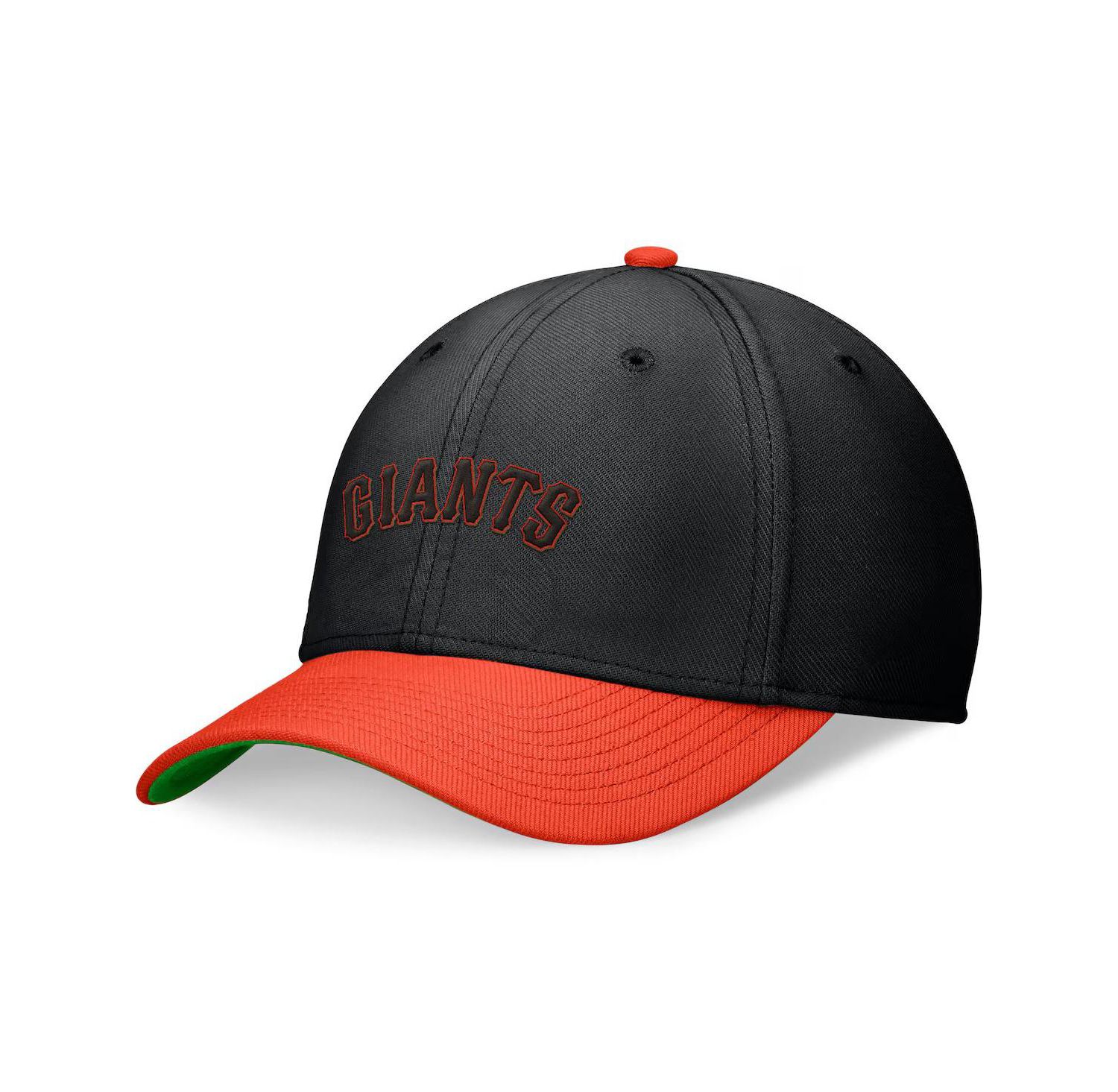 Men's Black/Orange San Francisco Giants Cooperstown Collection Rewind Swooshflex Performance Hat