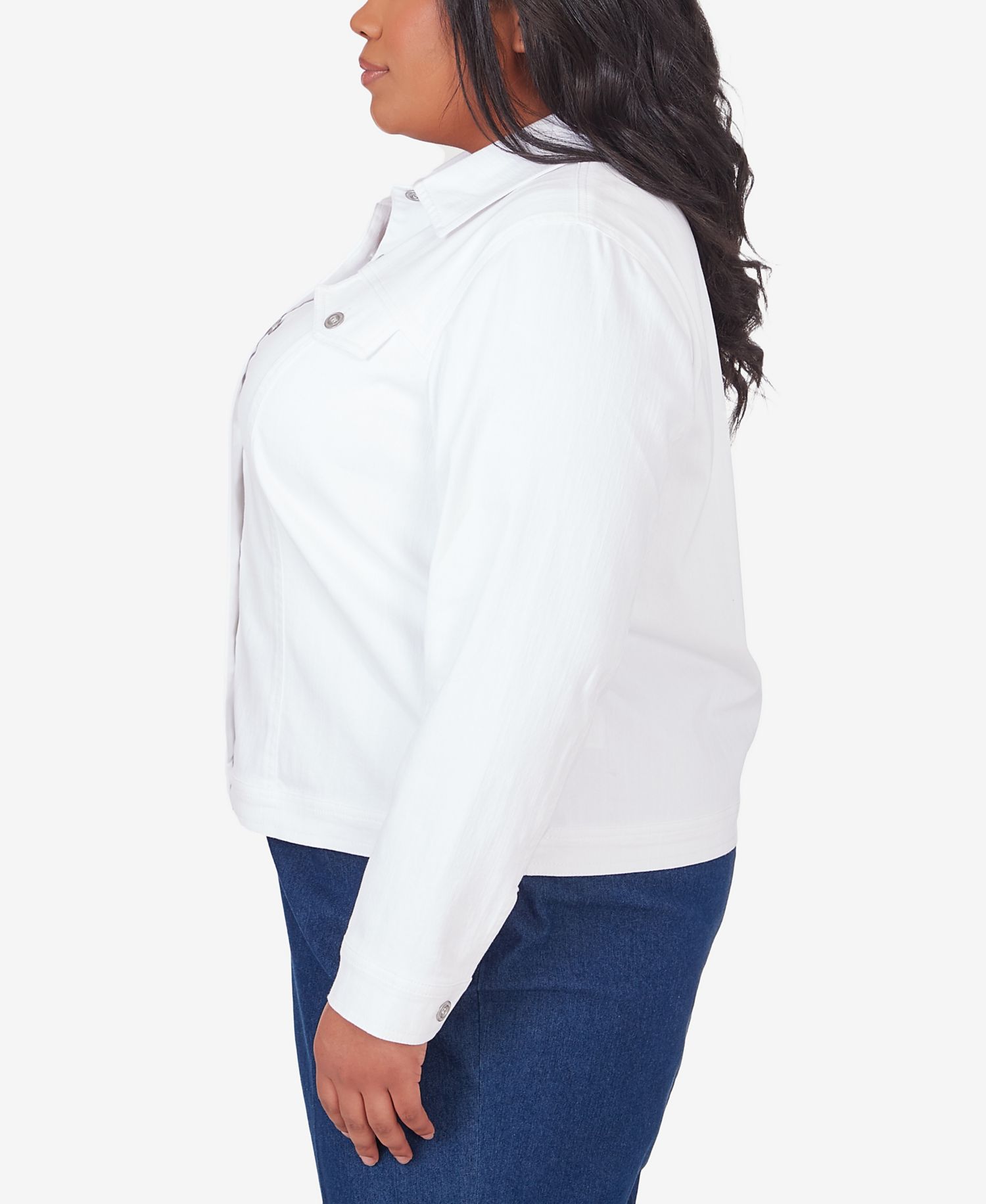 Plus Size Classic Fit Denim Jacket