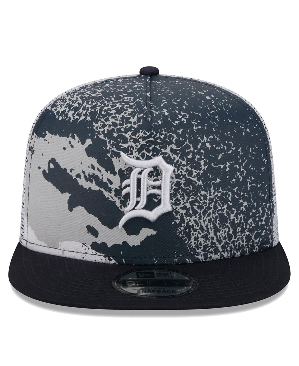 NEW ERA MEN'S NAVY DETROIT TIGERS COURT SPORT 9FIFTY SNAPBACK HAT 