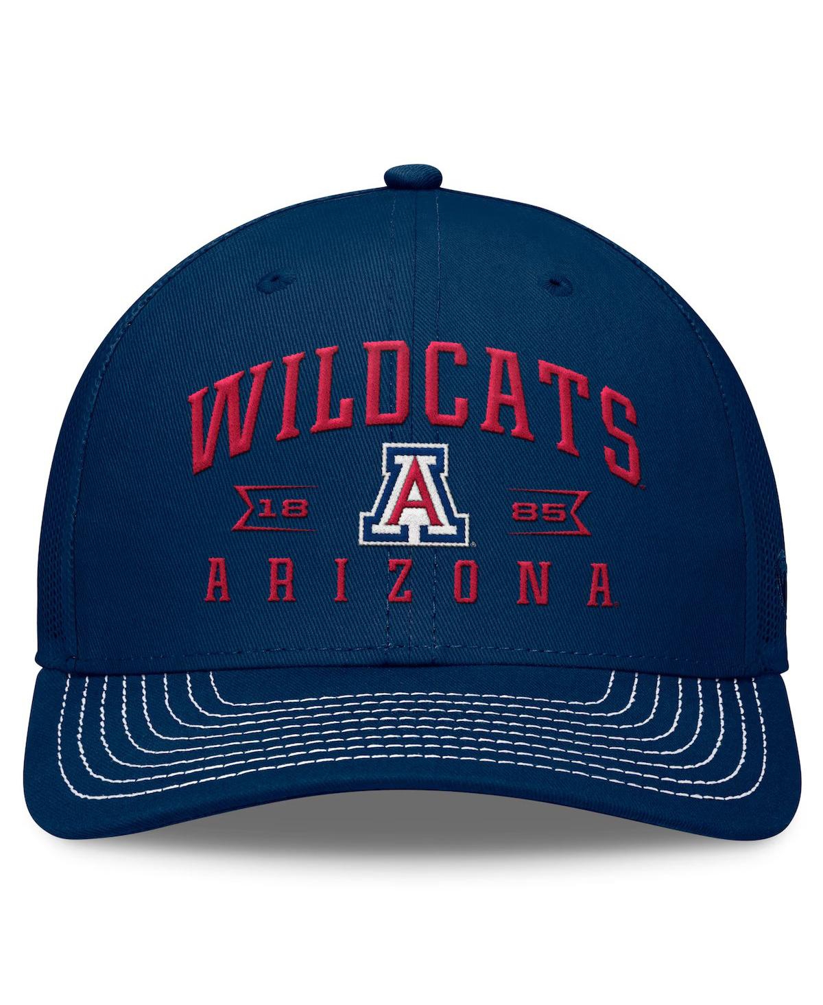 Shop Top Of The World Men's Navy Arizona Wildcats Carson Trucker Adjustable Hat In Trd Nvy