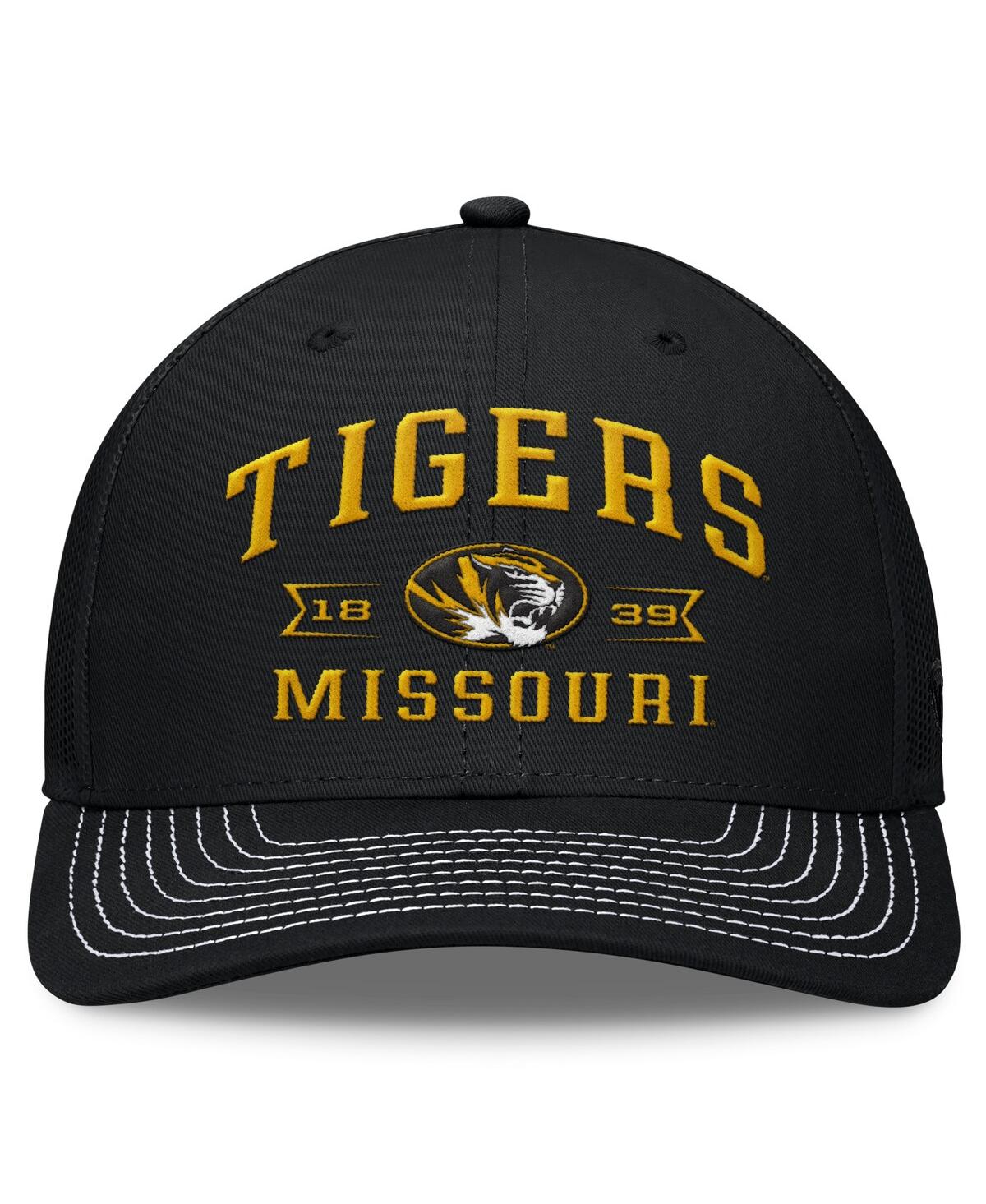 Shop Top Of The World Men's Black Missouri Tigers Carson Trucker Adjustable Hat