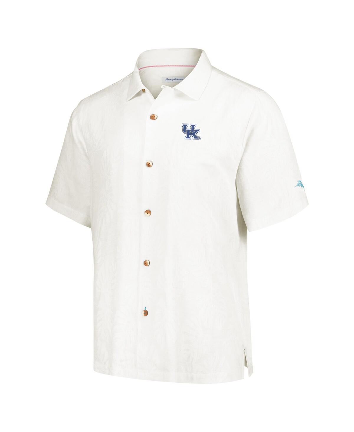 Shop Tommy Bahama Men's Cream Kentucky Wildcats Castaway Game Camp Button-up Shirt