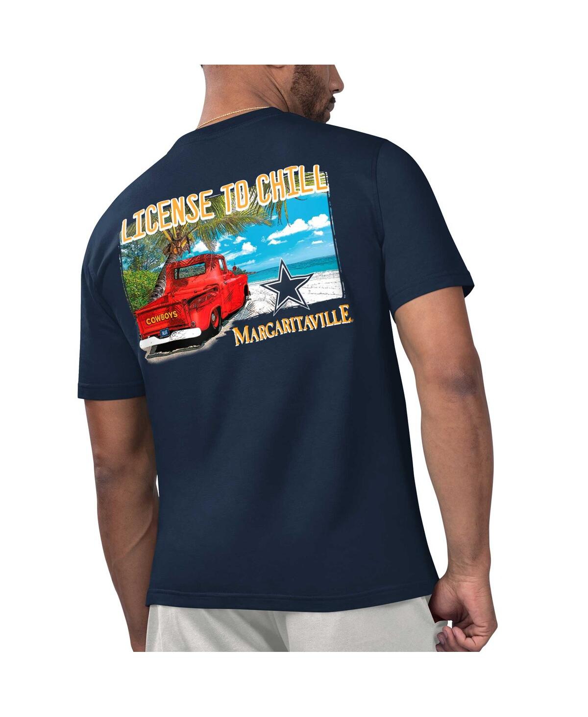 Shop Margaritaville Men's Navy Dallas Cowboys Licensed To Chill T-shirt