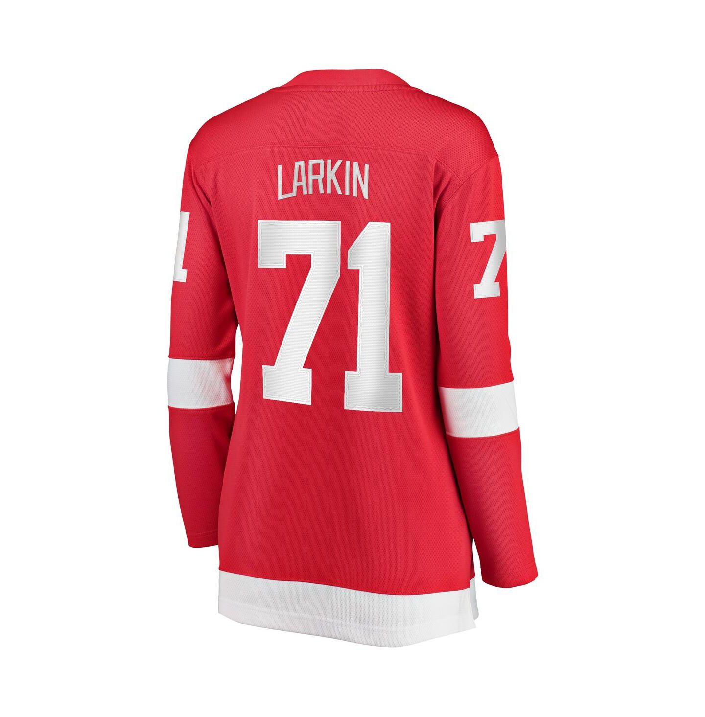 Женский топ Fanatics Branded Dylan Larkin Red Detroit Red Wings Home Breakaway Player Jersey — фото 3