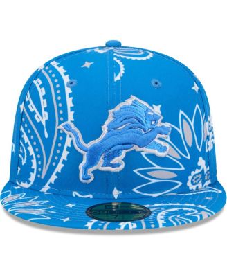 Men's Blue Detroit Lions Paisley 59Fifty Fitted Hat