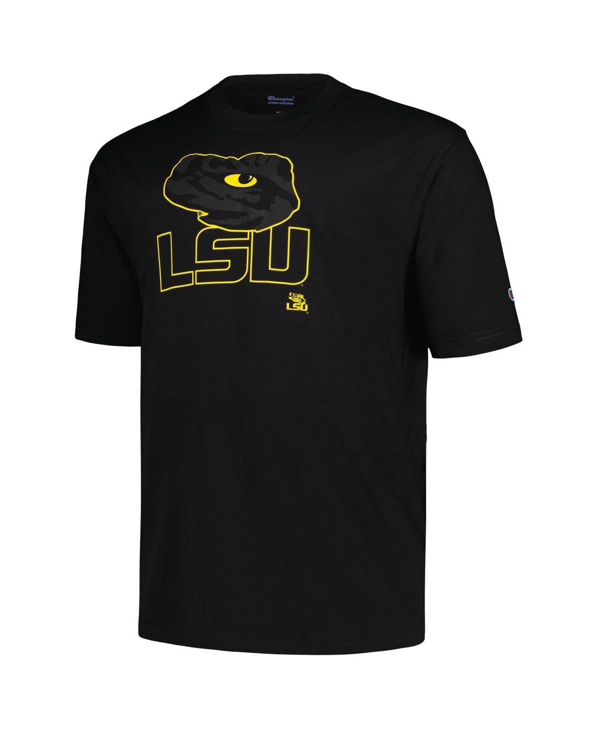 Shop Profile Men's Black Lsu Tigers Big Tall Pop T-shirt