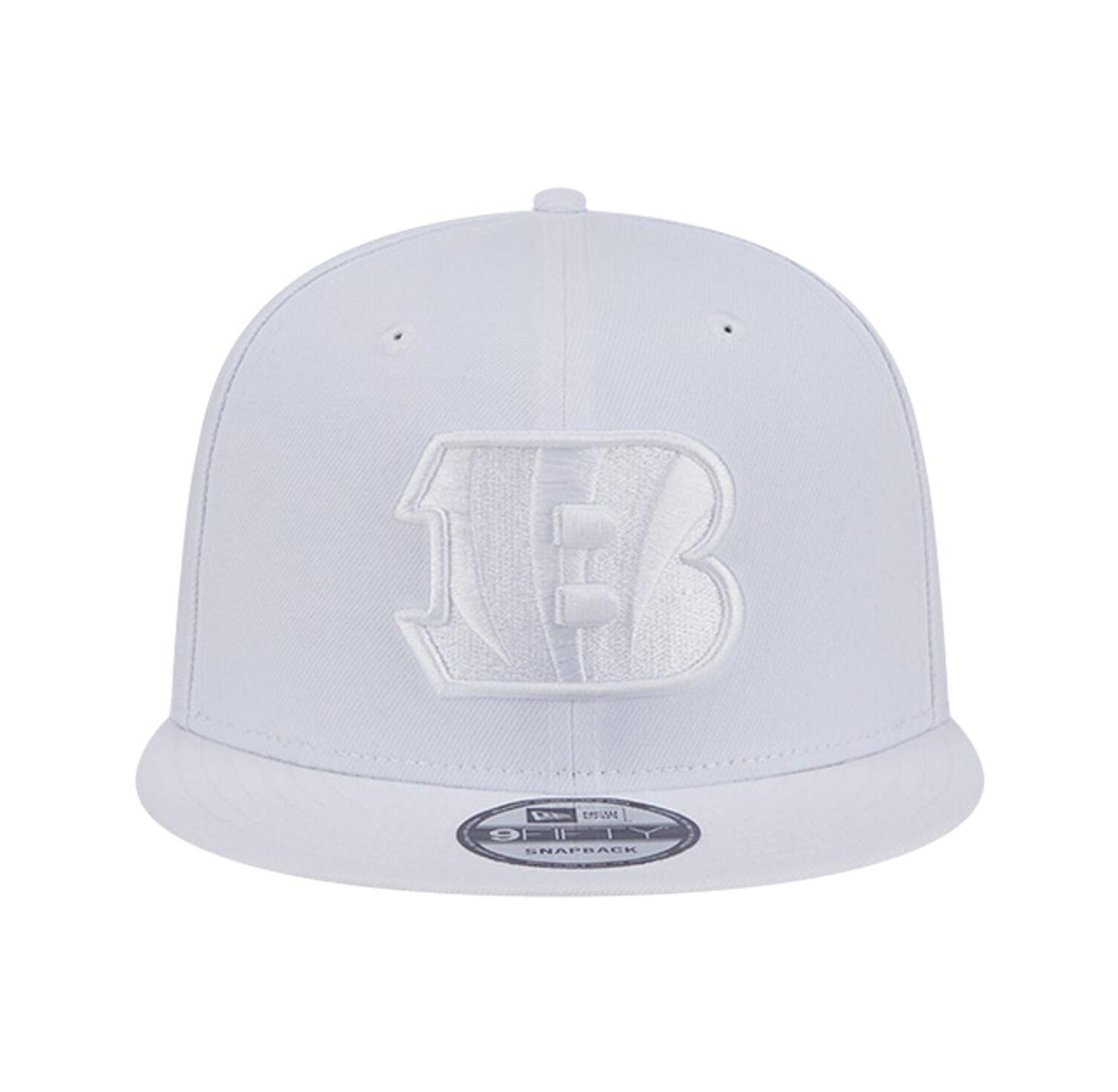 Men's Cincinnati Bengals Main White on White 9Fifty Snapback Hat