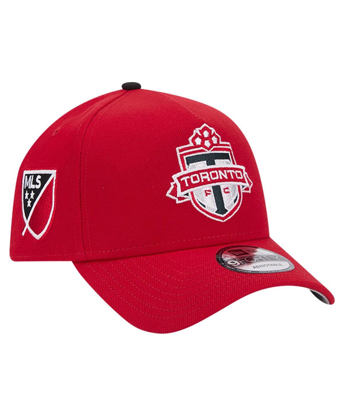 Shop New Era Men's Red Toronto Fc 2024 Kick Off Collection 9forty A-frame Adjustable Hat