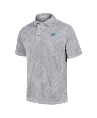 Men's Gray Detroit Lions Sport Santiago Paradise Polo