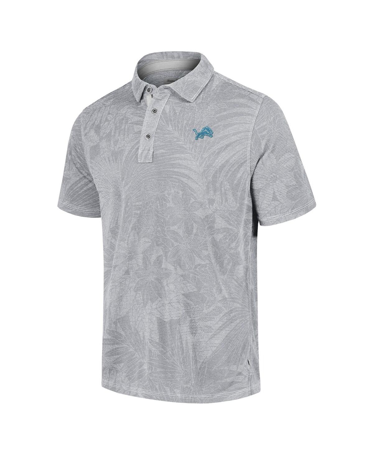 Tommy Bahama Men's Gray Detroit Lions Sport Santiago Paradise Polo In Gray