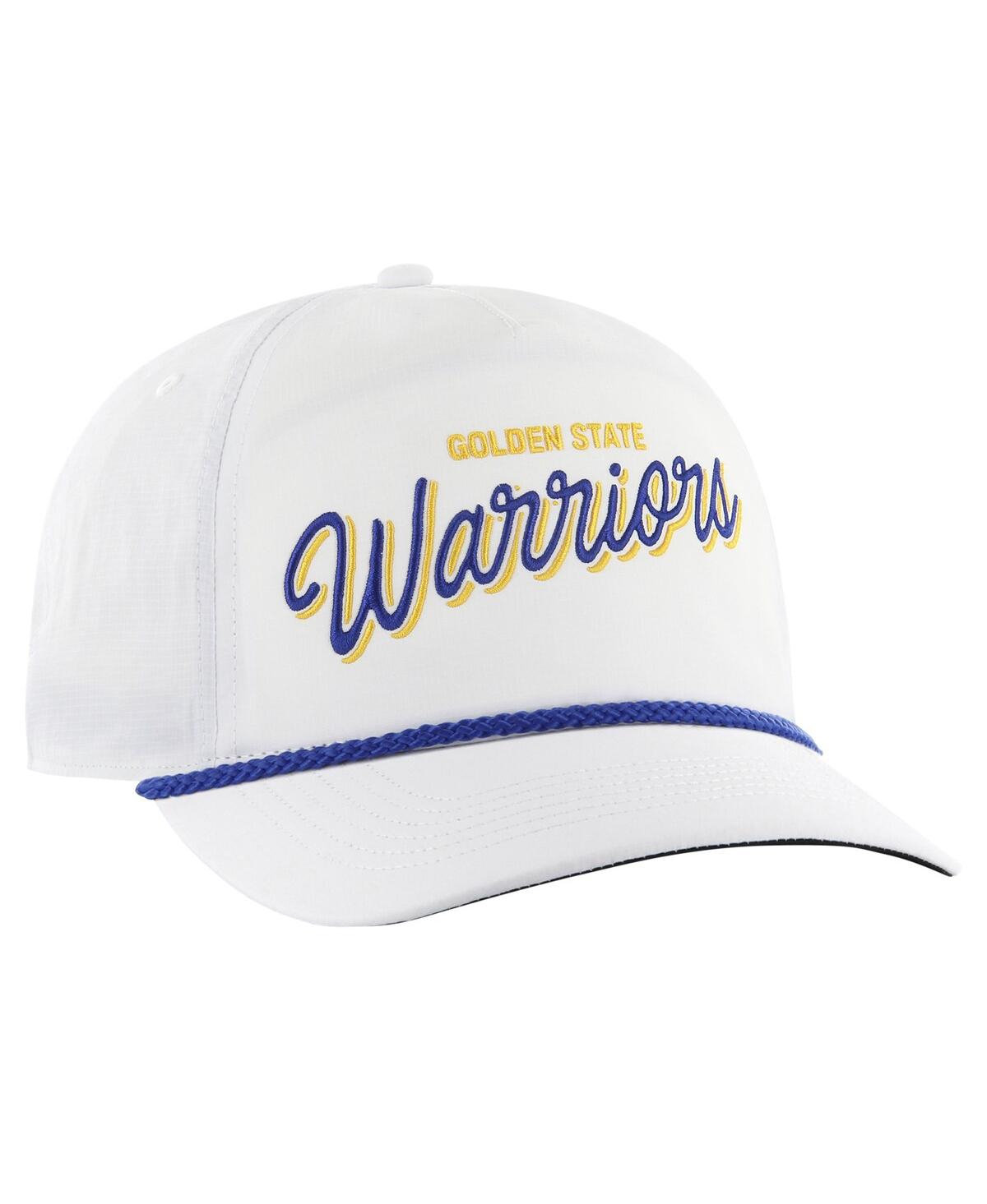 Shop 47 Brand Men's White Golden State Warriors Fairway Hitch Brrr Adjustable Hat