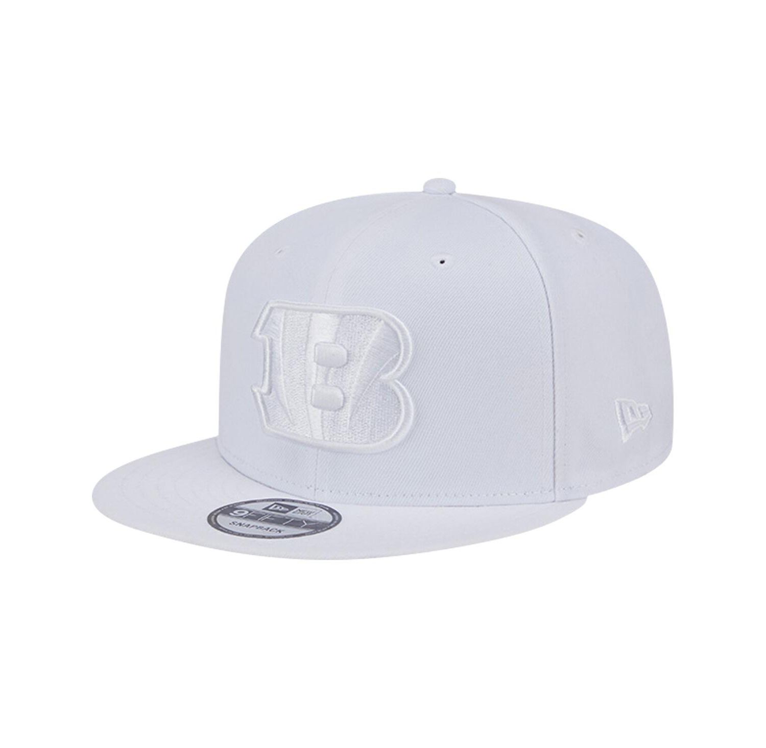 Men's Cincinnati Bengals Main White on White 9Fifty Snapback Hat