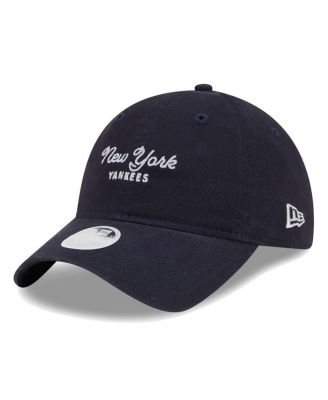 New Era Women's Navy New York Yankees Script 9Twenty Adjustable Hat ...