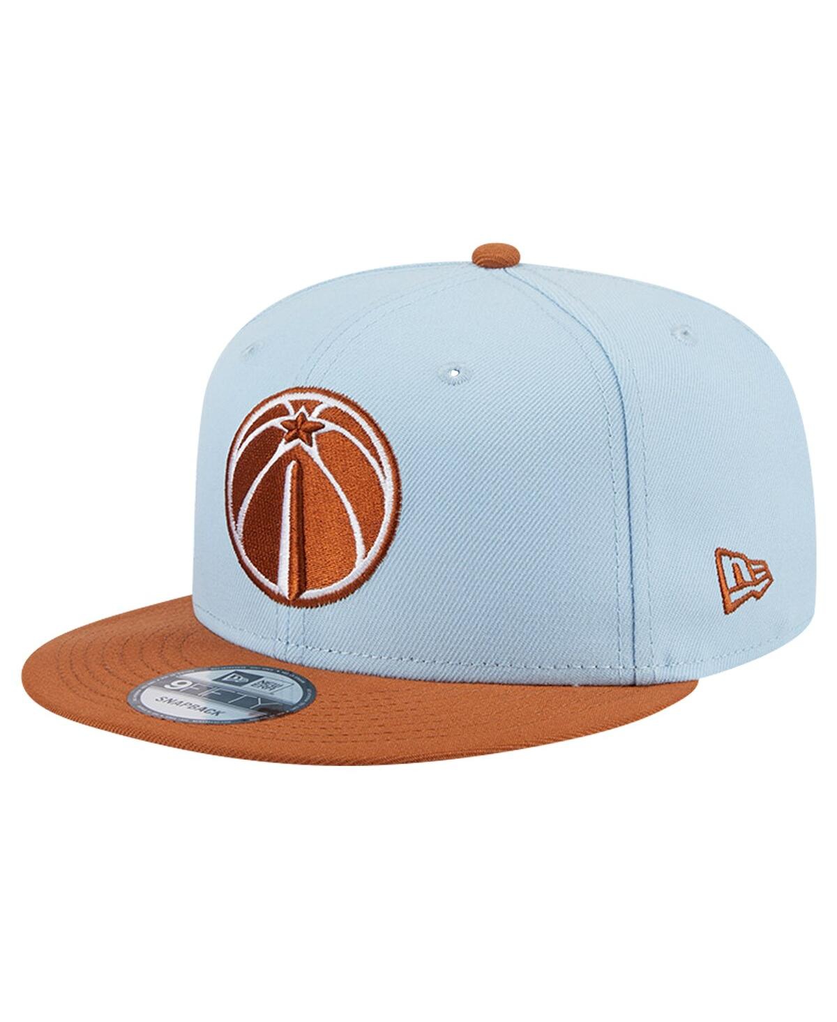 Men's Light Blue/Brown Washington Wizards 2-Tone Color Pack 9Fifty Snapback Hat - Light Blue