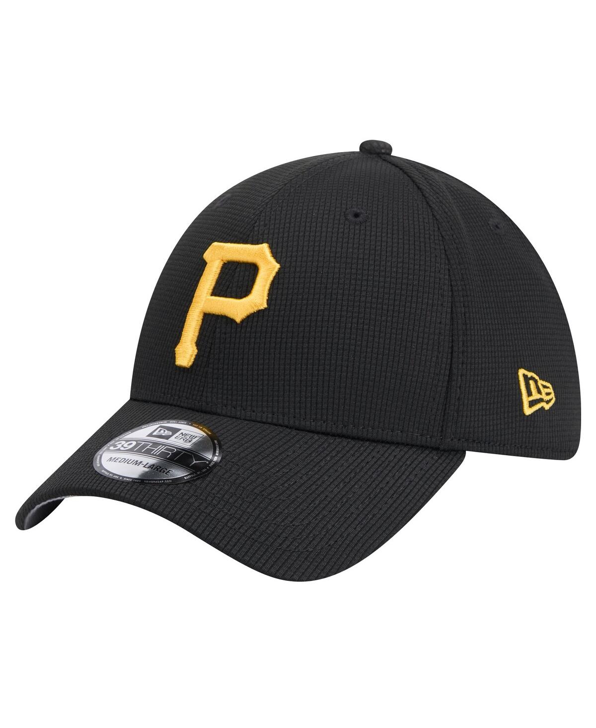 Shop New Era Men's Black Pittsburgh Pirates Active Pivot 39thirty Flex Hat