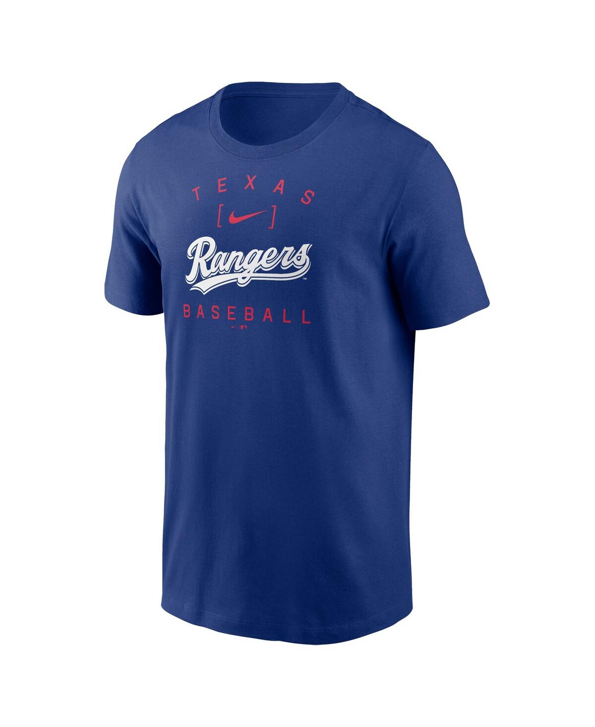 Nike Men's Royal Texas Rangers Home Team Athletic Arch T-Shirt