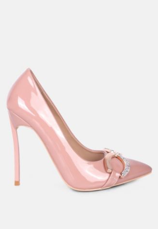 COCKTAIL Buckle Embellished Stiletto Pump Shoes main image 0