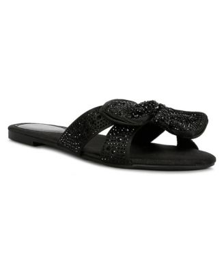Womens fleurette bow flat s sandals