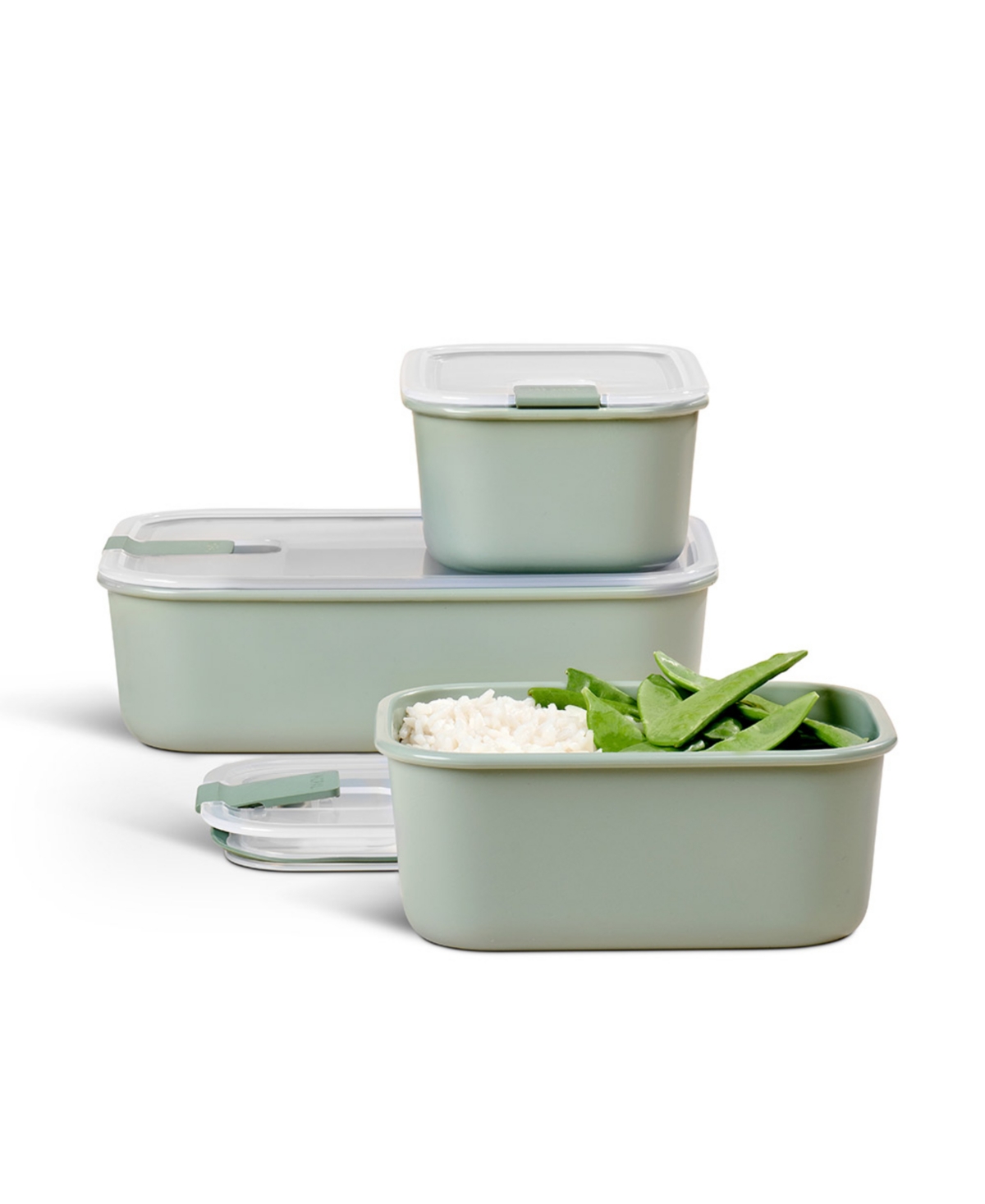 Mepal Easyclip 3pc. Rectangular Box Set In Green