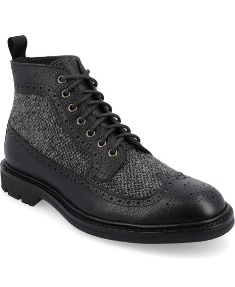 Мужские ботинки Taft The Boston Longwing Boot, цвет: Чёрный