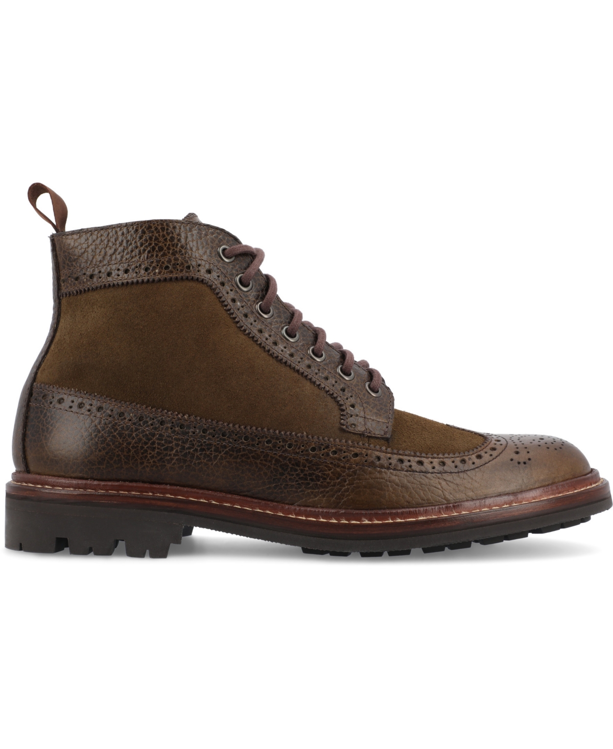 Shop Taft Men's The Boston Longwing Boot In Olive