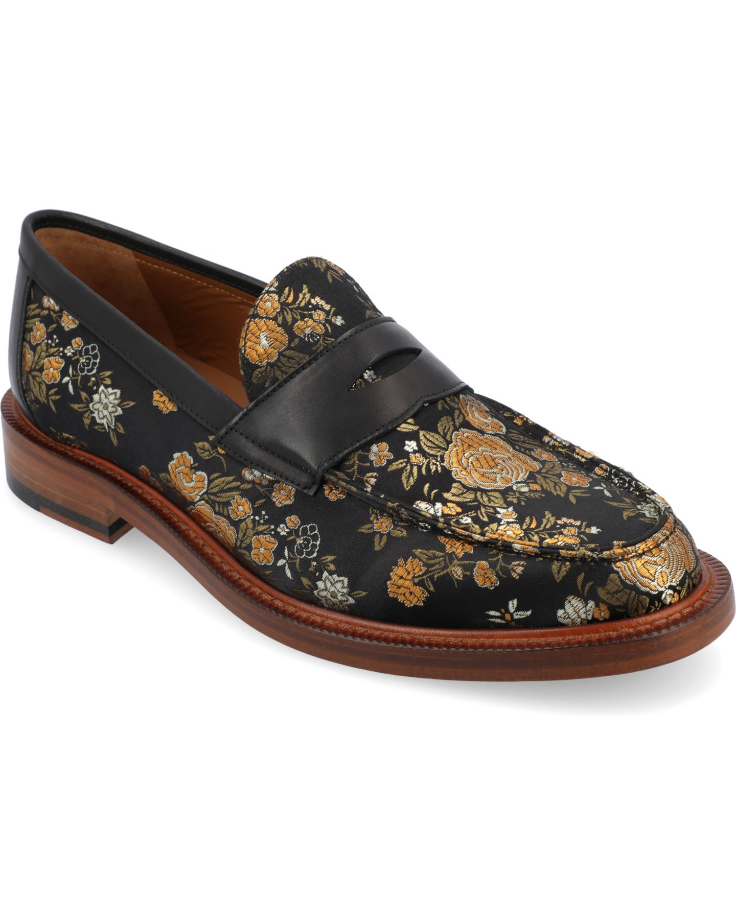 Мужские туфли Taft The Fitz Driving Penny Loafer, цвет: Чёрный — фото 1