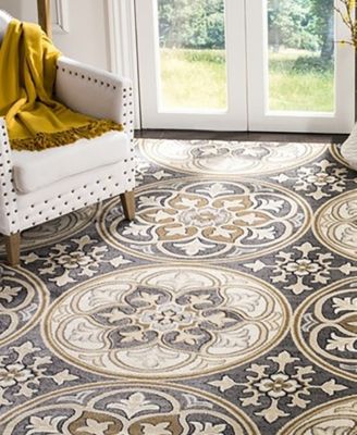 Lyndhurst LNH341 Light Gray and Beige 8' x 11' Area Rug