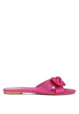 Womens fleurette bow flat s sandals