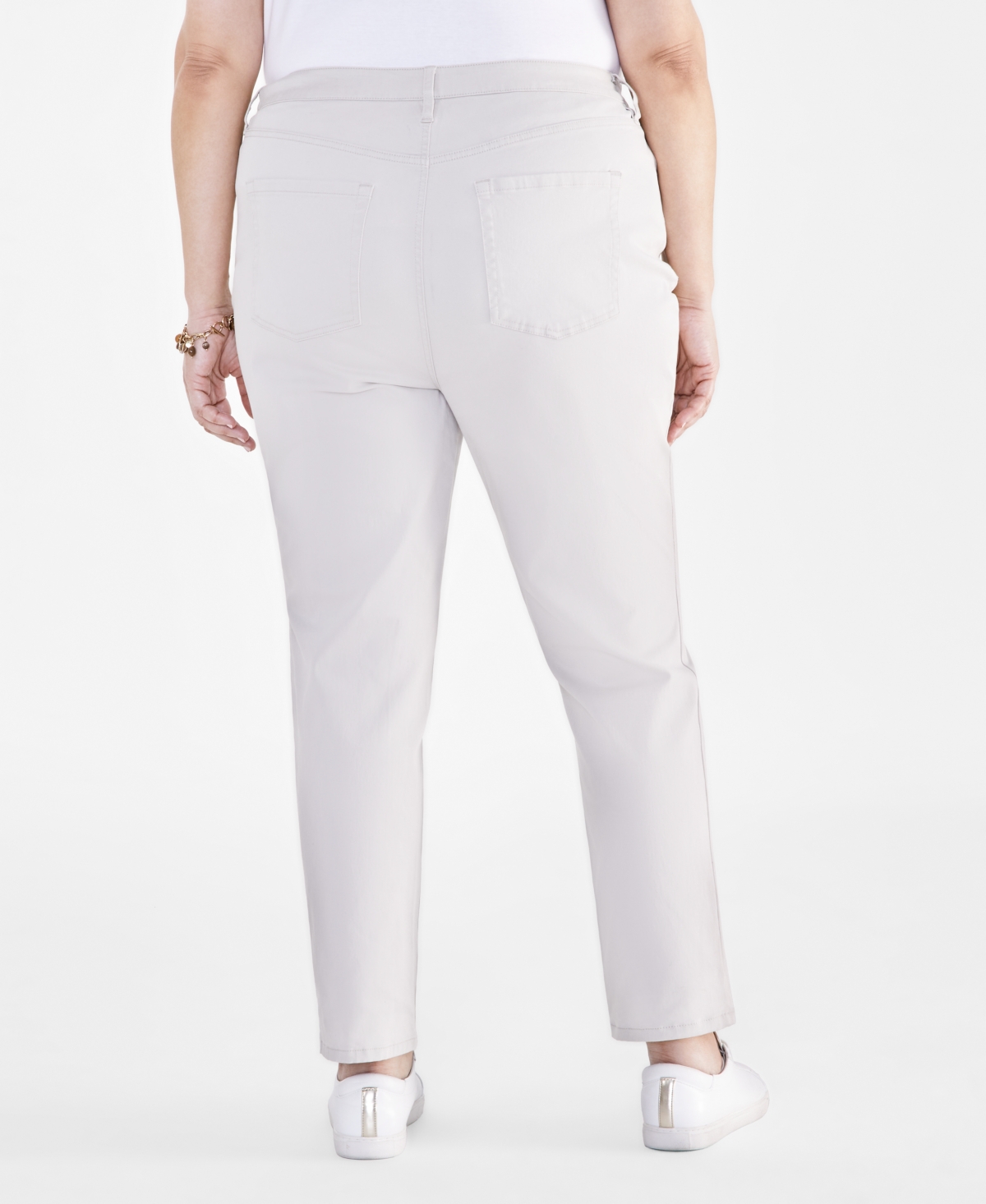 STYLE & CO PLUS SIZE HIGH-RISE STRAIGHT-LEG JEANS, CREATED FOR MACY'S 