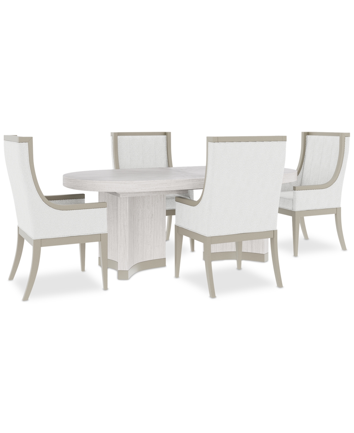 MACY'S WARLINGTON 5 PC. DINING SET (TABLE & 4 HOST CHAIRS) 
