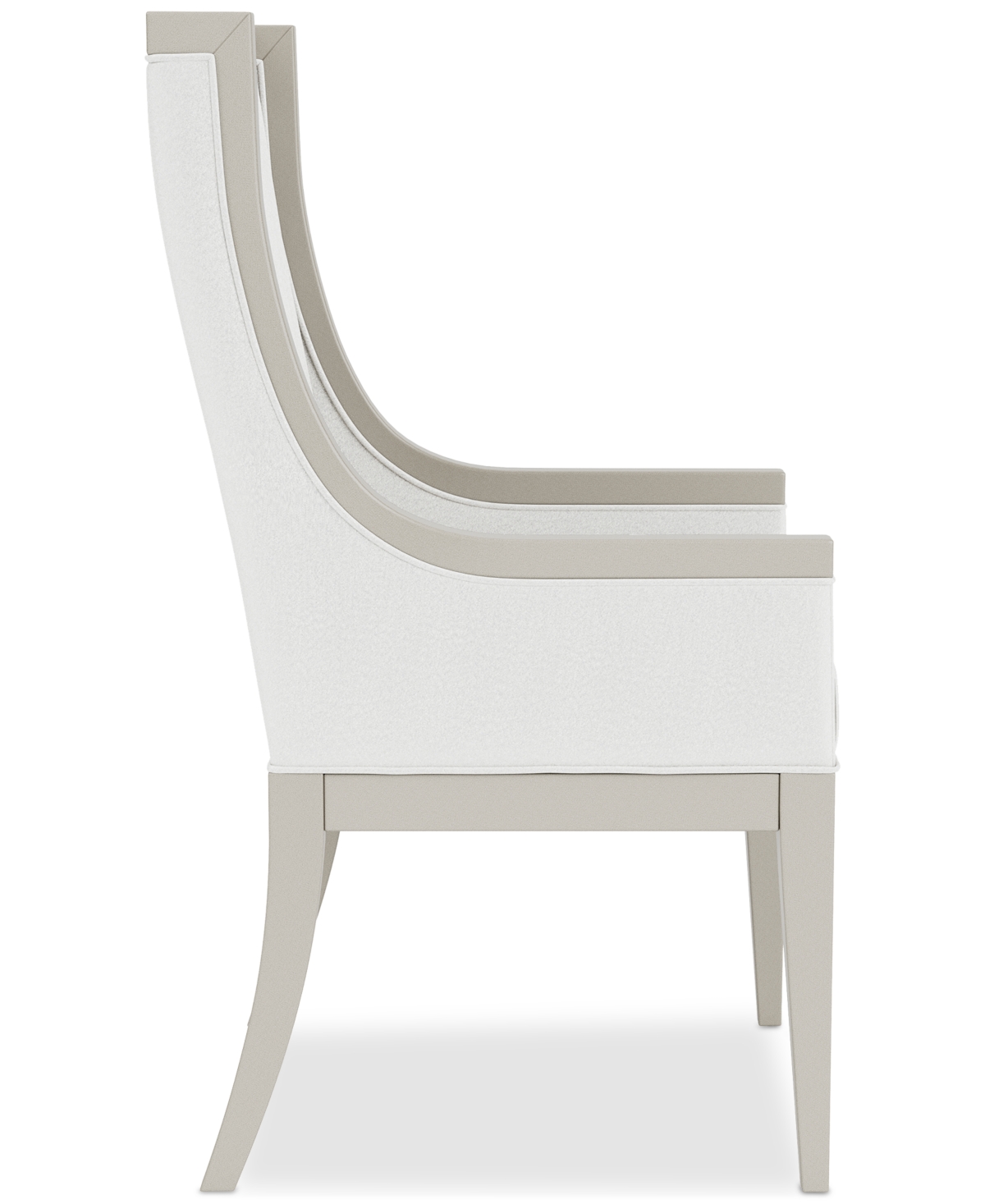 Shop Macy's Warlington Host Chair In Platinum Drift