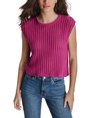 DKNY Jeans - Women's Ribbed Sleeveless Sweater Vest