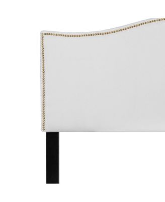 Arched Queen Headboard With Accent Nail Trim