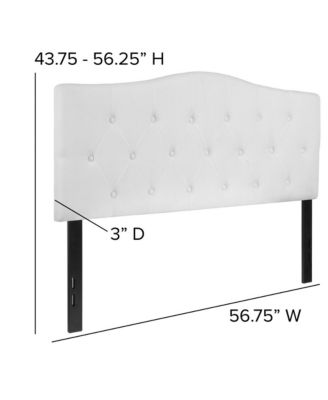 Arched Full Button Tufted Upholstered Headboard
