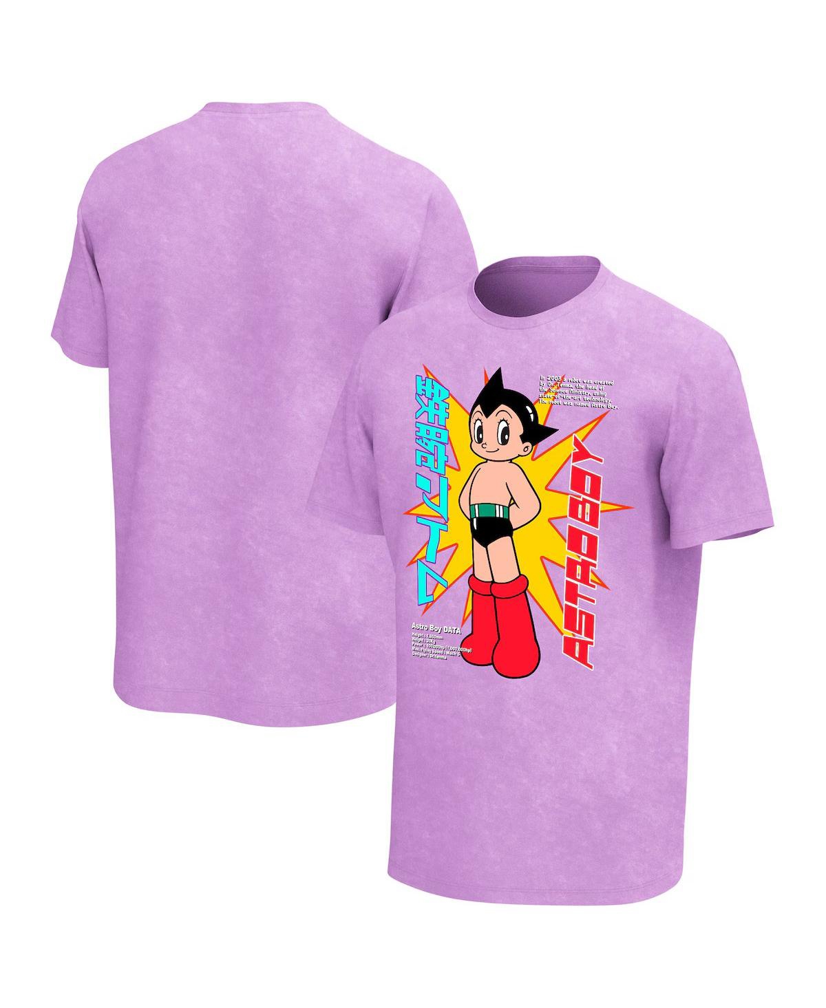 Men's Purple Astro Boy Explode Washed T-Shirt - Purple