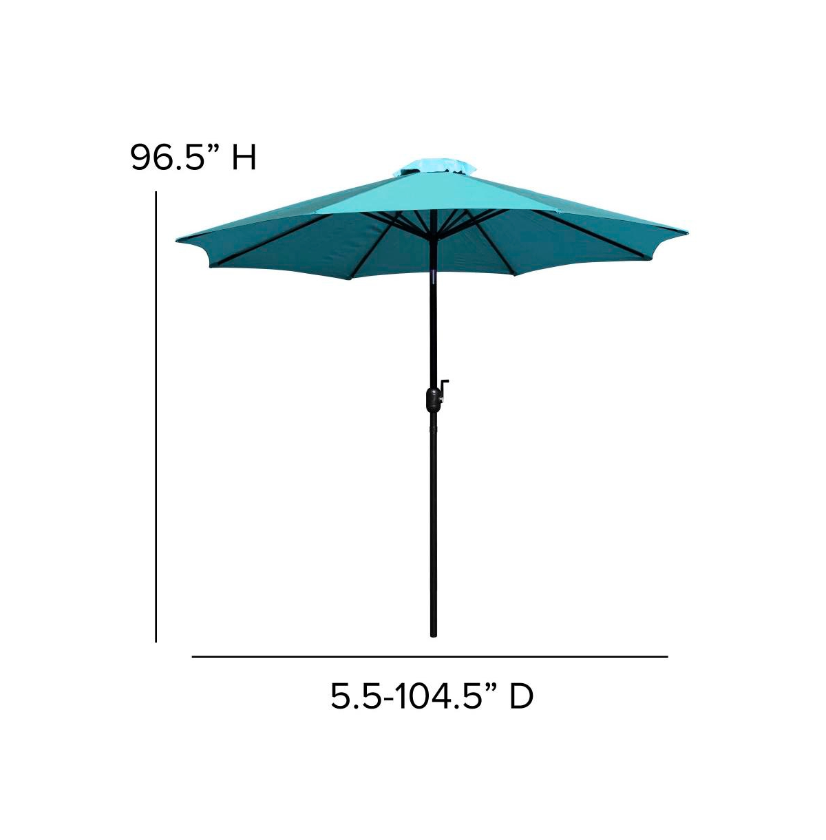 Chara 7 Piece Dining Set With Umbrella & Base - Steel Framed Table With Umbrella Hole & 4 Club Chairs
