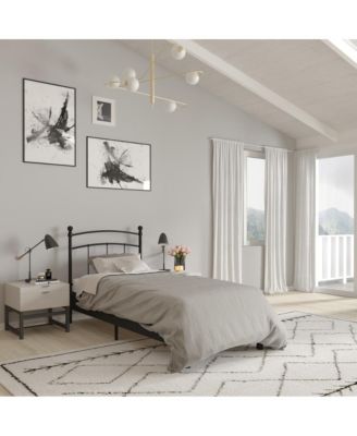 Kildare Twin Metal Headboard Contemporary Arched Headboard With Adjustable Rail Slots