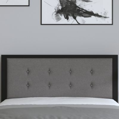 Camden Full Headboard Upholstered Button Tufted Headboard With Metal Frame And Adjustable Rail Slots
