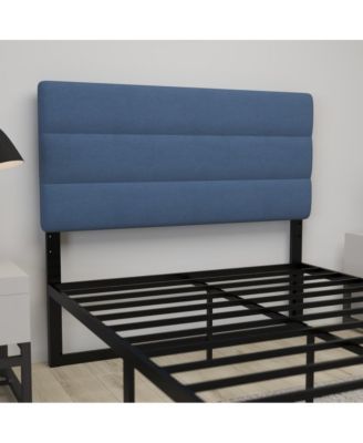 Coppola Full Size Powder Coated Metal Frame Tufted Upholstered Adjustable Slot Headboard