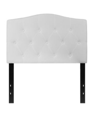 Arched Twin Button Tufted Upholstered Headboard