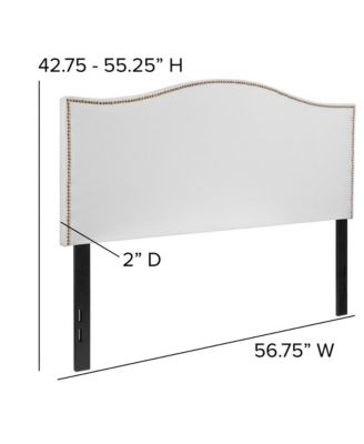Arched Full Headboard With Accent Nail Trim