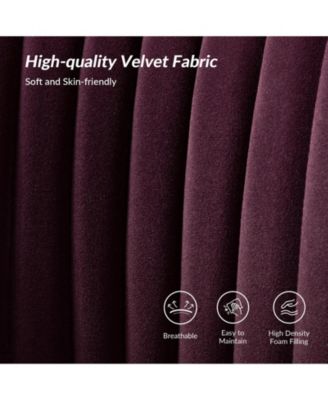 Velvet Accent Chair with Gold Metal Legs for Bedroom Guest Room Vanity