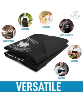 Funny Aprons for Men, Women & Couples 2-Pc.