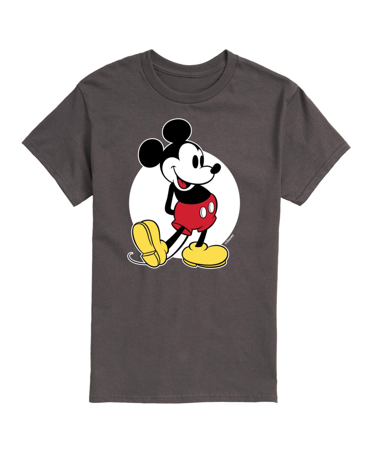 Shop Airwaves Hybrid Apparel Classic Mickey Mens Short Sleeve Tee In Charcoal
