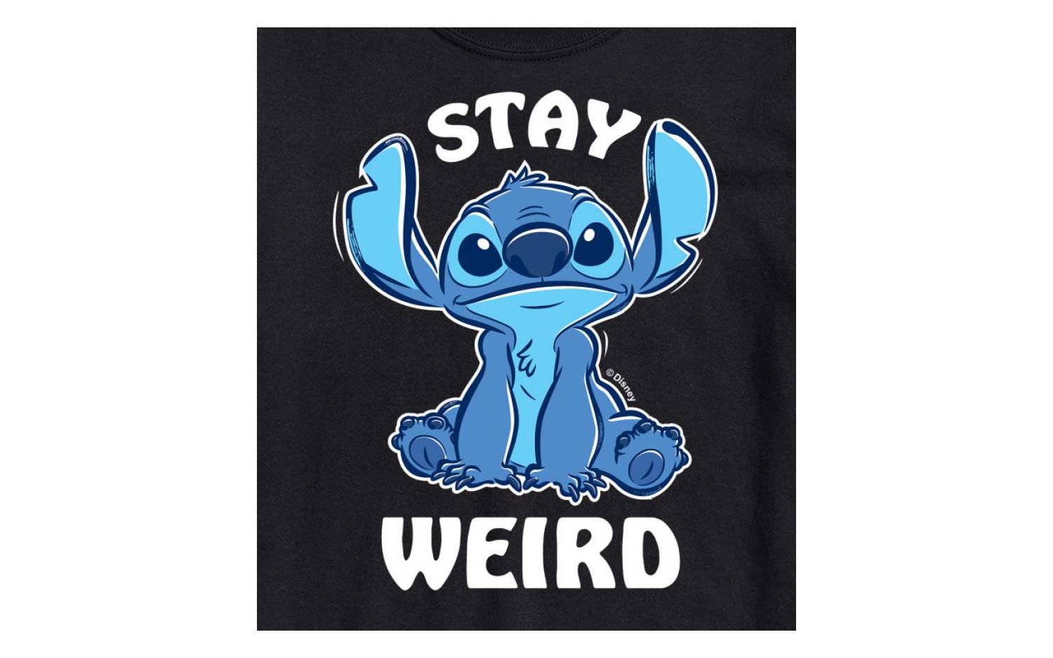 Hybrid Apparel Lilo and Stitch Weird Mens Short Sleeve Tee
