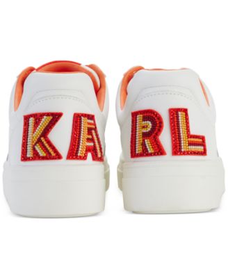 Women's Calico Patch Embellished-Heel Sneakers