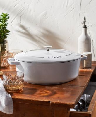 Cast Iron 6.25-Qt Wide Oval Dutch Oven