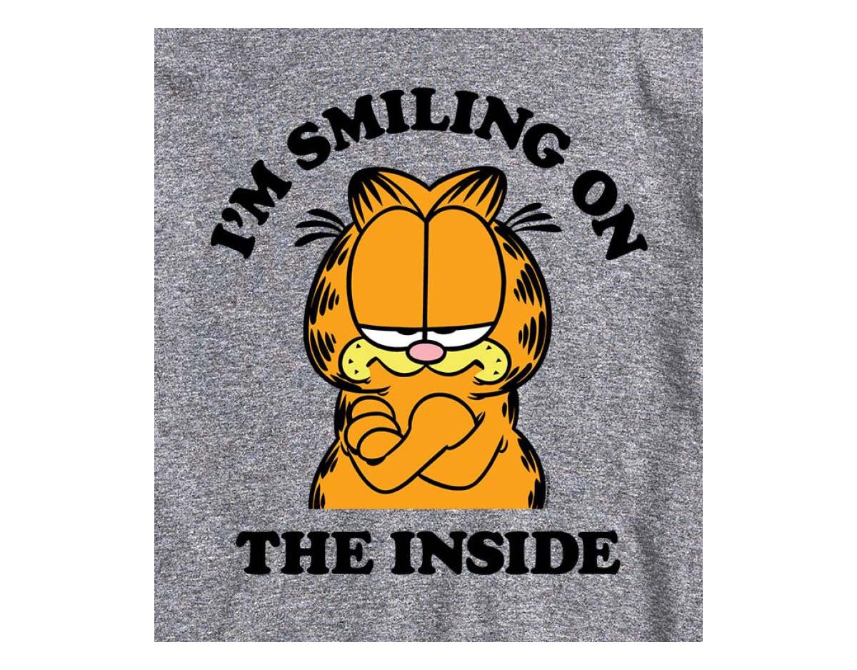 Hybrid Apparel Garfield Smiling Mens Short Sleeve Tee