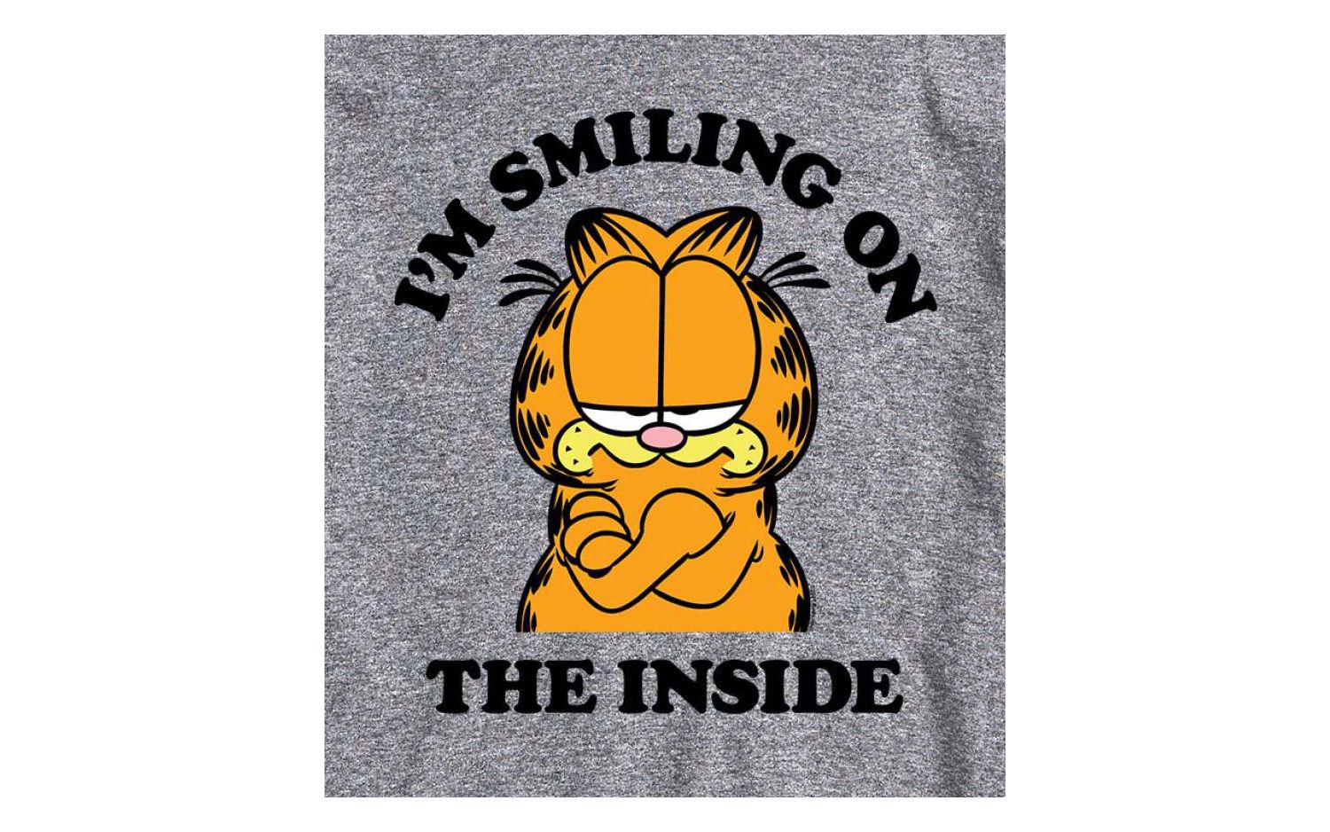 Hybrid Apparel Garfield Smiling Mens Short Sleeve Tee